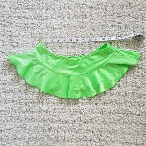 Green rave mini skirt